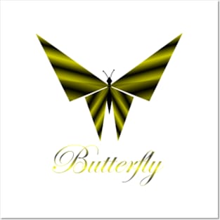 GEOMETRIC BUTTERFLY Posters and Art